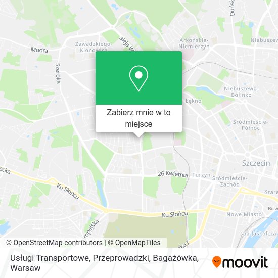 Mapa Usługi Transportowe, Przeprowadzki, Bagażówka