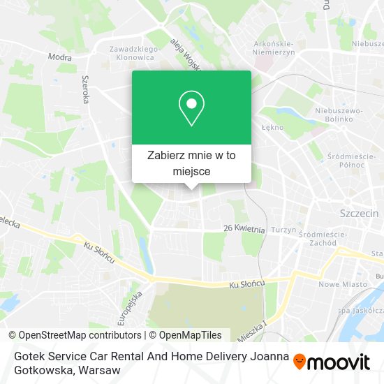 Mapa Gotek Service Car Rental And Home Delivery Joanna Gotkowska