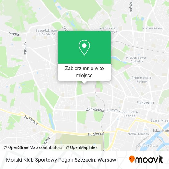 Mapa Morski Klub Sportowy Pogon Szczecin