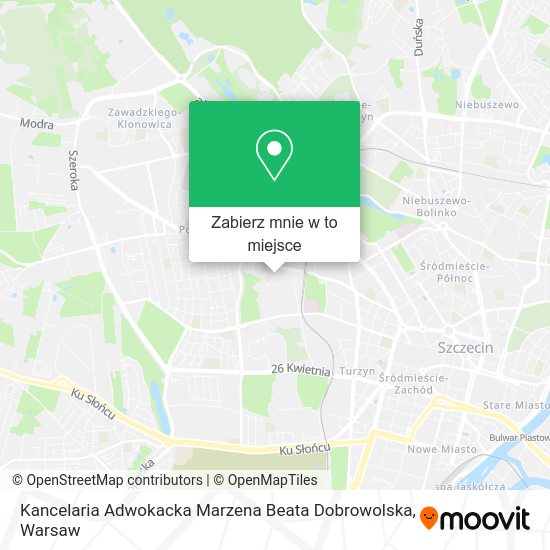 Mapa Kancelaria Adwokacka Marzena Beata Dobrowolska