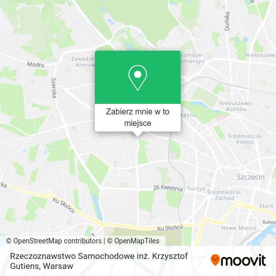 Mapa Rzeczoznawstwo Samochodowe inż. Krzysztof Gutiens