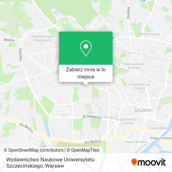 Mapa Wydawnictwo Naukowe Uniwersytetu Szczecińskiego