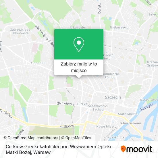 Mapa Cerkiew Greckokatolicka pod Wezwaniem Opieki Matki Bożej