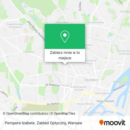 Mapa Pempera Izabela. Zakład Optyczny