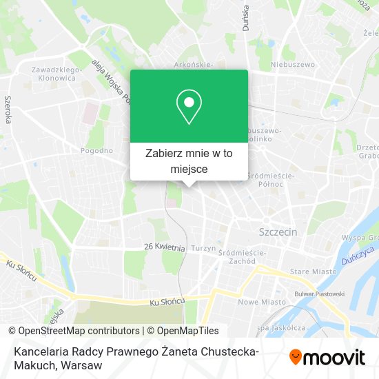 Mapa Kancelaria Radcy Prawnego Żaneta Chustecka-Makuch