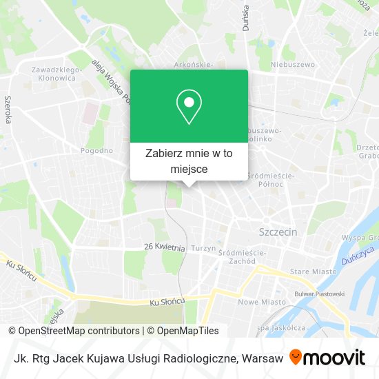 Mapa Jk. Rtg Jacek Kujawa Usługi Radiologiczne