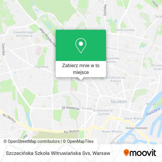 Mapa Szczecińska Szkoła Witruwiańska Svs