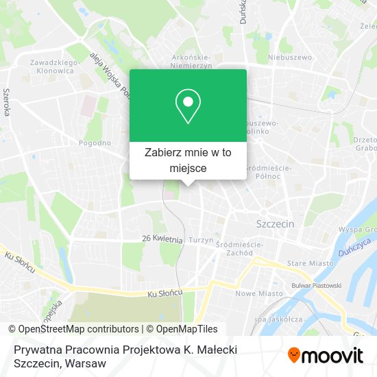 Mapa Prywatna Pracownia Projektowa K. Małecki Szczecin