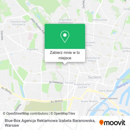 Mapa Blue-Box Agencja Reklamowa Izabela Baranowska