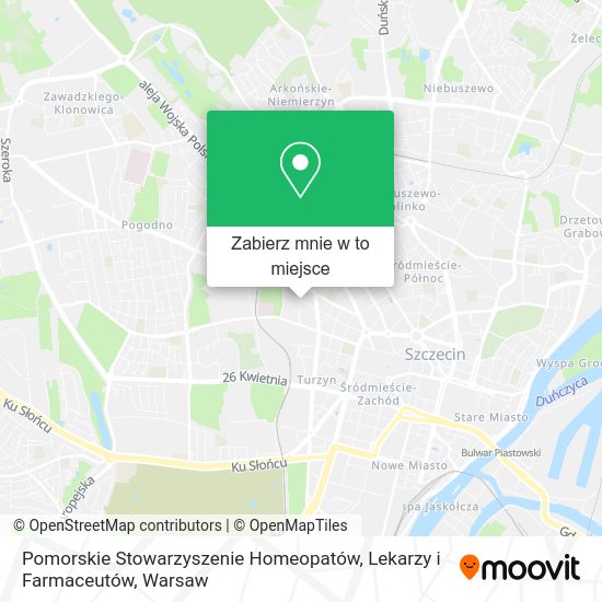 Mapa Pomorskie Stowarzyszenie Homeopatów, Lekarzy i Farmaceutów