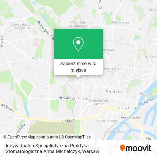 Mapa Indywidualna Specjalistyczna Praktyka Stomatologiczna Anna Michalczyk