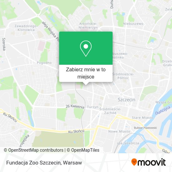 Mapa Fundacja Zoo Szczecin