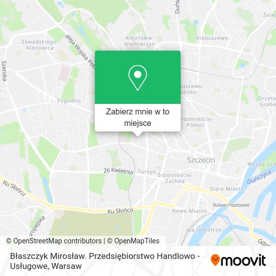 Mapa Błaszczyk Mirosław. Przedsiębiorstwo Handlowo - Usługowe