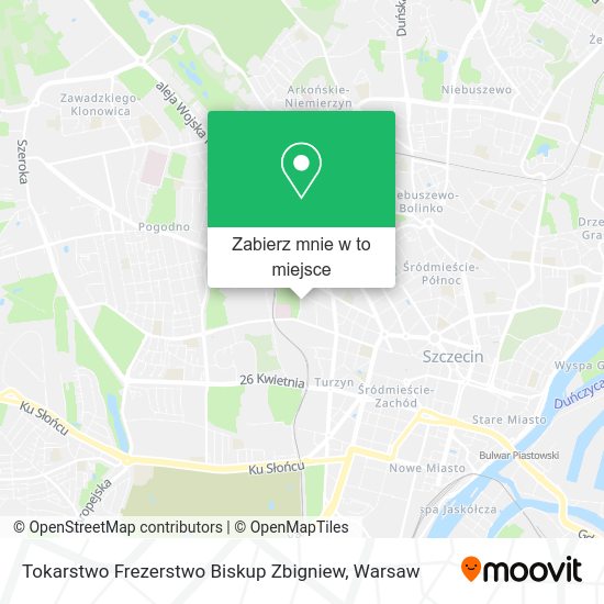 Mapa Tokarstwo Frezerstwo Biskup Zbigniew