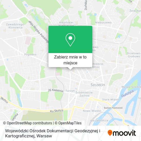 Mapa Wojewódzki Ośrodek Dokumentacji Geodezyjnej i Kartograficznej