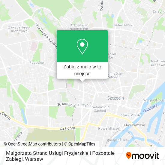 Mapa Malgorzata Stranc Uslugi Fryzjerskie i Pozostale Zabiegi