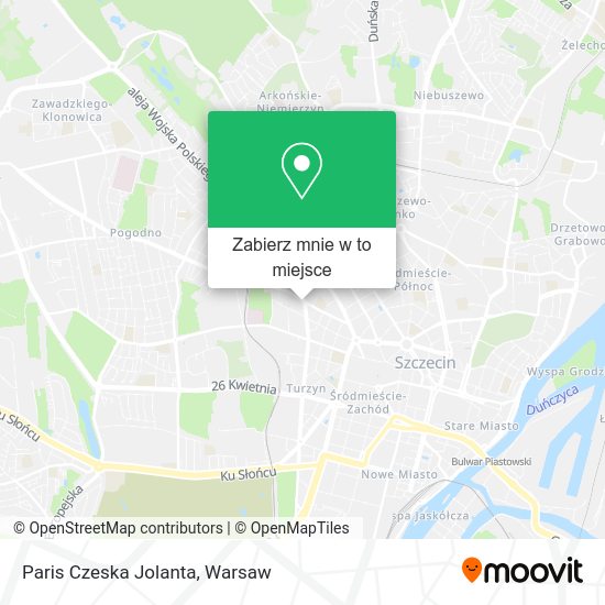 Mapa Paris Czeska Jolanta