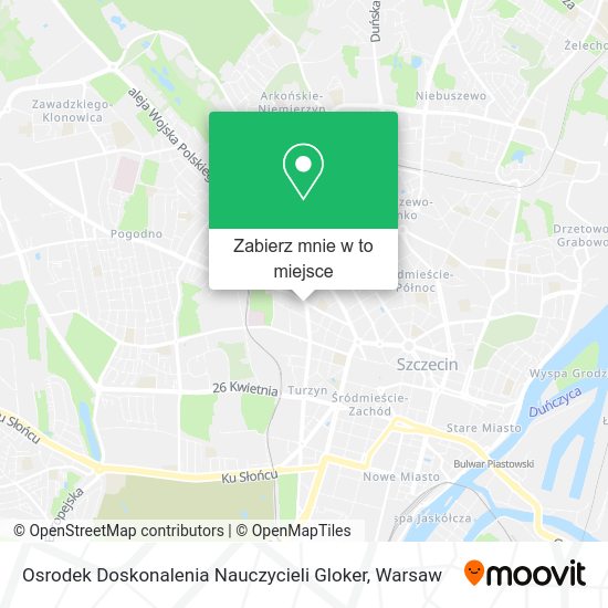 Mapa Osrodek Doskonalenia Nauczycieli Gloker