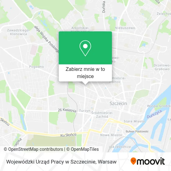 Mapa Wojewódzki Urząd Pracy w Szczecinie