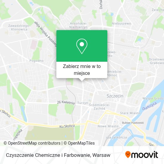 Mapa Czyszczenie Chemiczne i Farbowanie