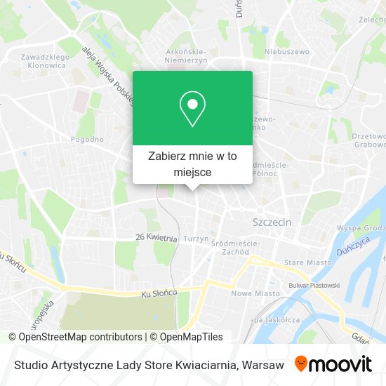 Mapa Studio Artystyczne Lady Store Kwiaciarnia