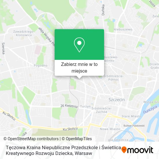 Mapa Tęczowa Kraina Niepubliczne Przedszkole i Świetlica Kreatywnego Rozwoju Dziecka