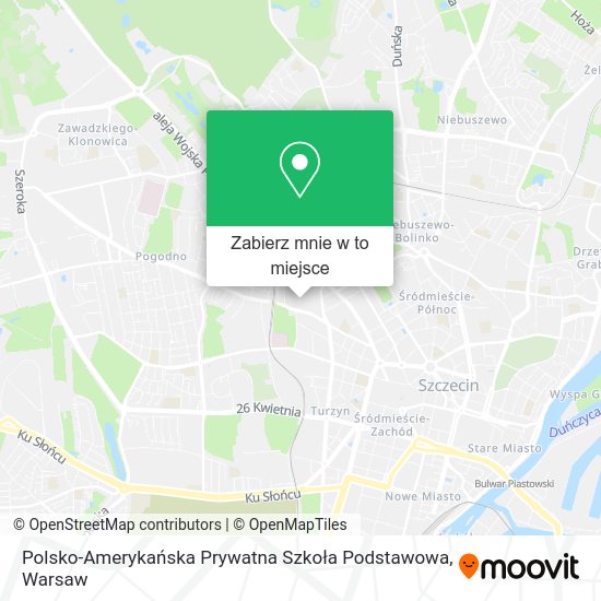 Mapa Polsko-Amerykańska Prywatna Szkoła Podstawowa