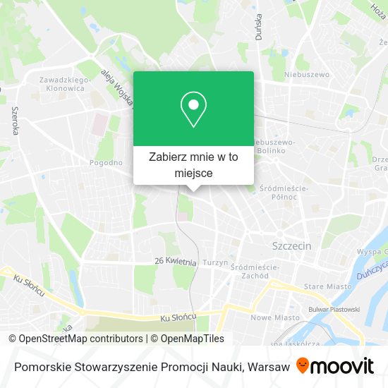 Mapa Pomorskie Stowarzyszenie Promocji Nauki