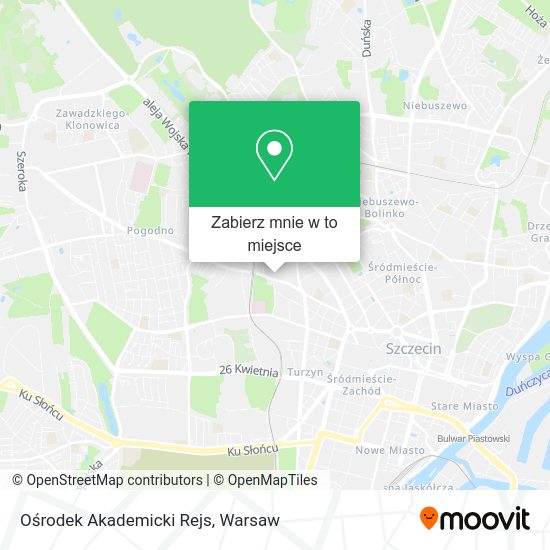 Mapa Ośrodek Akademicki Rejs