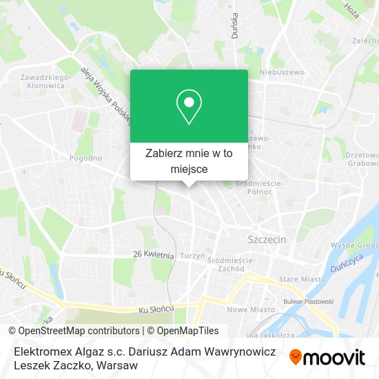 Mapa Elektromex Algaz s.c. Dariusz Adam Wawrynowicz Leszek Zaczko