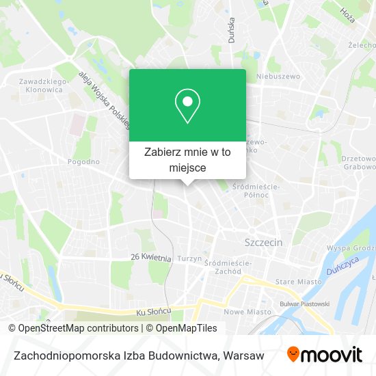 Mapa Zachodniopomorska Izba Budownictwa