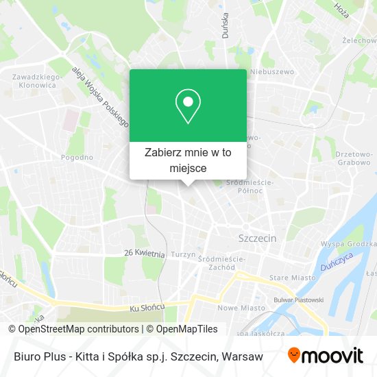 Mapa Biuro Plus - Kitta i Spółka sp.j. Szczecin