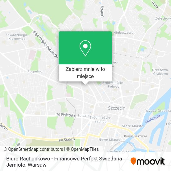 Mapa Biuro Rachunkowo - Finansowe Perfekt Swietłana Jemioło