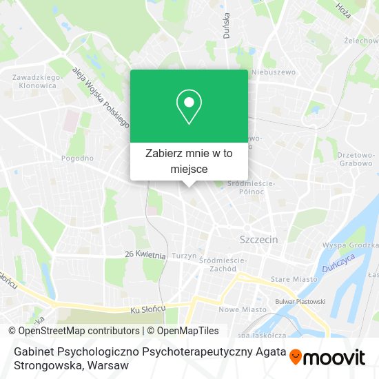 Mapa Gabinet Psychologiczno Psychoterapeutyczny Agata Strongowska