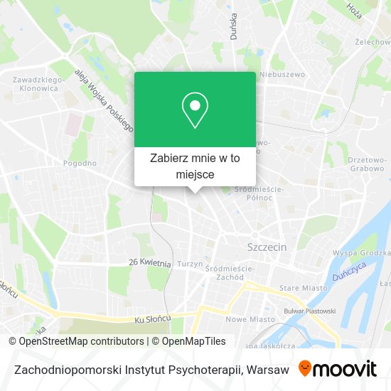 Mapa Zachodniopomorski Instytut Psychoterapii