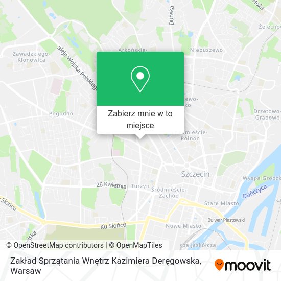 Mapa Zakład Sprzątania Wnętrz Kazimiera Deręgowska