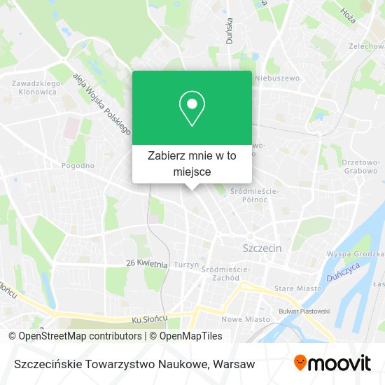 Mapa Szczecińskie Towarzystwo Naukowe