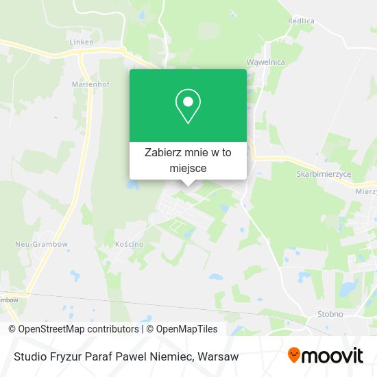 Mapa Studio Fryzur Paraf Pawel Niemiec