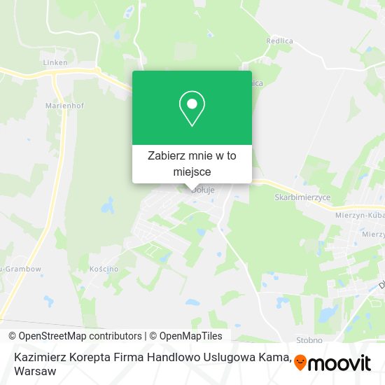 Mapa Kazimierz Korepta Firma Handlowo Uslugowa Kama