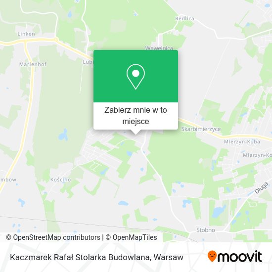 Mapa Kaczmarek Rafał Stolarka Budowlana