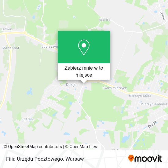 Mapa Filia Urzędu Pocztowego