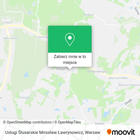 Mapa Usługi Ślusarskie Mirosław Ławrynowicz