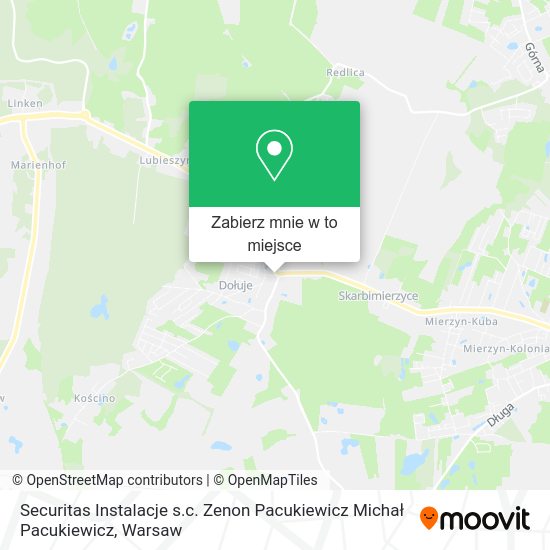 Mapa Securitas Instalacje s.c. Zenon Pacukiewicz Michał Pacukiewicz