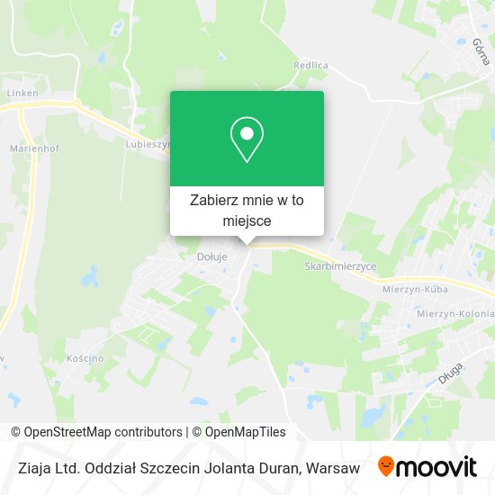 Mapa Ziaja Ltd. Oddział Szczecin Jolanta Duran