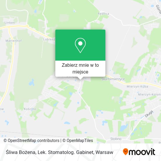 Mapa Śliwa Bożena, Lek. Stomatolog. Gabinet