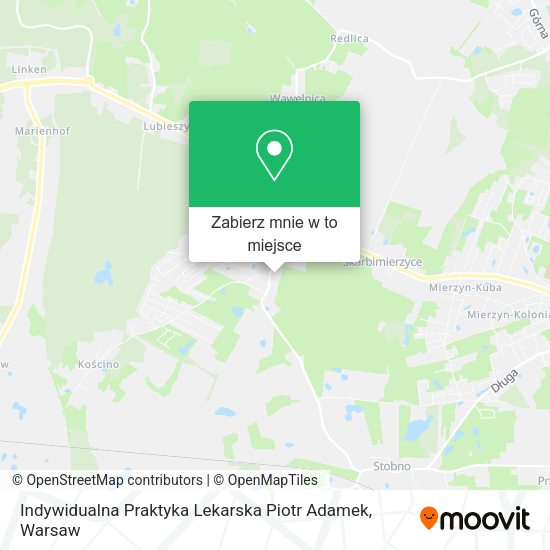 Mapa Indywidualna Praktyka Lekarska Piotr Adamek