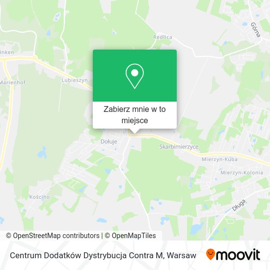 Mapa Centrum Dodatków Dystrybucja Contra M