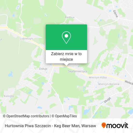 Mapa Hurtownia Piwa Szczecin - Keg Beer Man