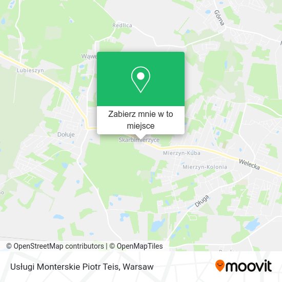 Mapa Usługi Monterskie Piotr Teis