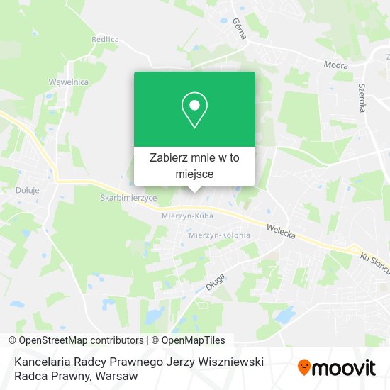 Mapa Kancelaria Radcy Prawnego Jerzy Wiszniewski Radca Prawny